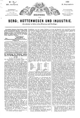 Der Berggeist Freitag 17. September 1869