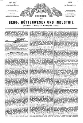 Der Berggeist Dienstag 2. November 1869