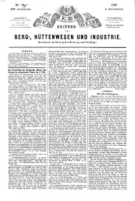 Der Berggeist Freitag 5. November 1869