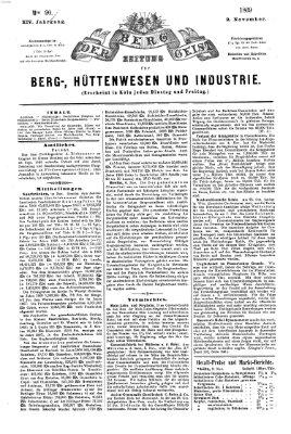 Der Berggeist Dienstag 9. November 1869