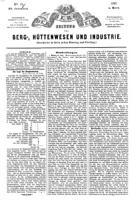 Der Berggeist Freitag 4. März 1870