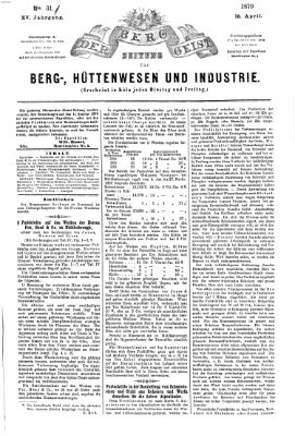 Der Berggeist Dienstag 19. April 1870