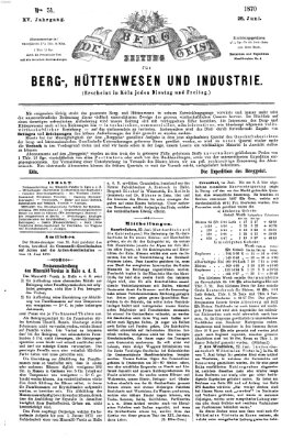 Der Berggeist Dienstag 28. Juni 1870