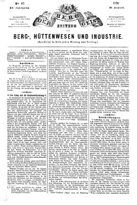 Der Berggeist Dienstag 23. August 1870