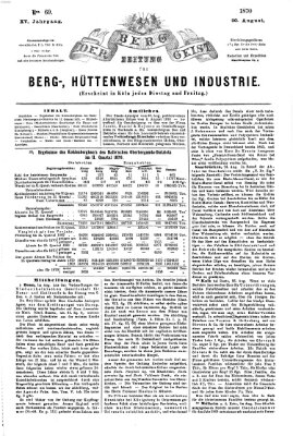 Der Berggeist Dienstag 30. August 1870