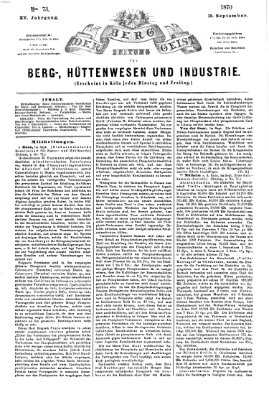 Der Berggeist Dienstag 13. September 1870