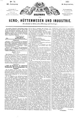 Der Berggeist Freitag 16. September 1870