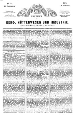 Der Berggeist Dienstag 18. Oktober 1870