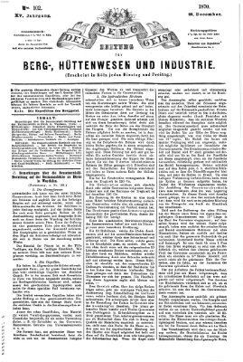 Der Berggeist Freitag 23. Dezember 1870