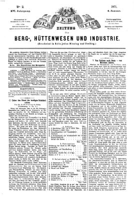 Der Berggeist Freitag 6. Januar 1871