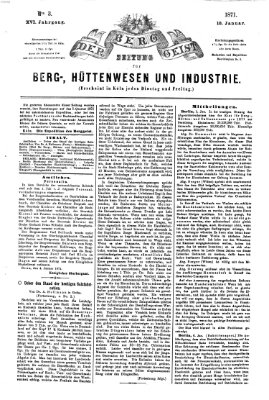 Der Berggeist Dienstag 10. Januar 1871