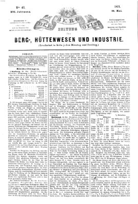 Der Berggeist Dienstag 30. Mai 1871