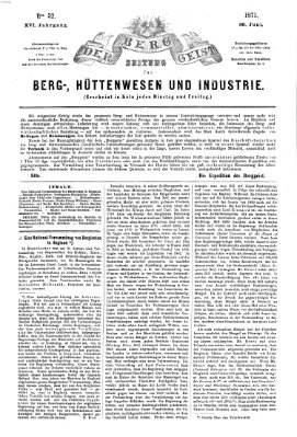 Der Berggeist Freitag 30. Juni 1871