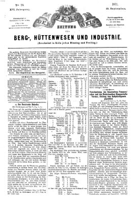 Der Berggeist Freitag 29. September 1871