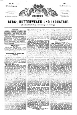 Der Berggeist Freitag 24. November 1871