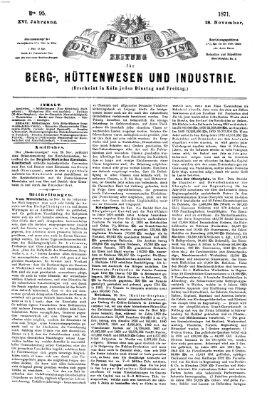 Der Berggeist Dienstag 28. November 1871