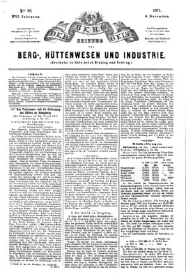 Der Berggeist Freitag 8. Dezember 1871