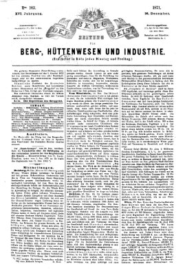 Der Berggeist Dienstag 26. Dezember 1871