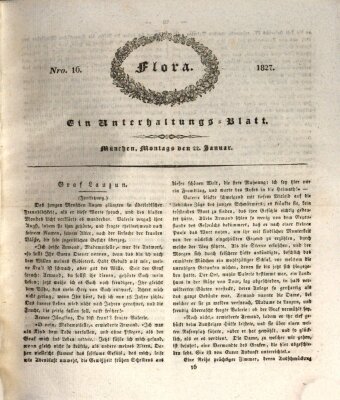 Flora (Baierische National-Zeitung) Montag 22. Januar 1827