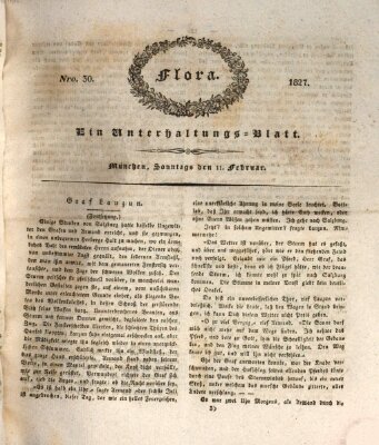 Flora (Baierische National-Zeitung) Sonntag 11. Februar 1827