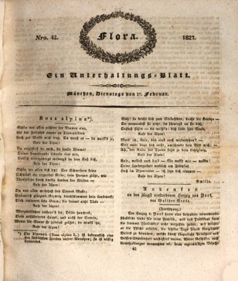 Flora (Baierische National-Zeitung) Dienstag 27. Februar 1827