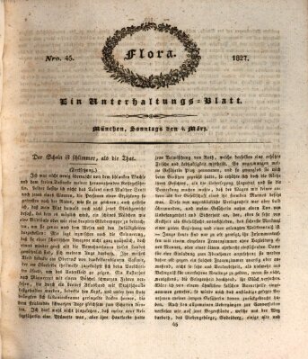 Flora (Baierische National-Zeitung) Sonntag 4. März 1827