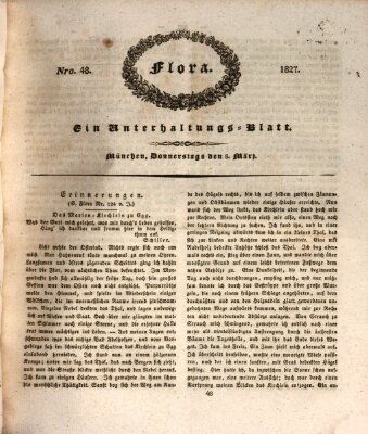 Flora (Baierische National-Zeitung) Donnerstag 8. März 1827