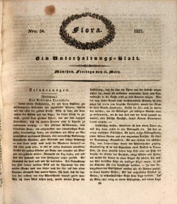 Flora (Baierische National-Zeitung) Freitag 16. März 1827