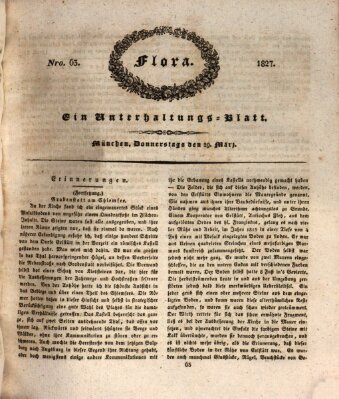 Flora (Baierische National-Zeitung) Donnerstag 29. März 1827