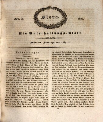 Flora (Baierische National-Zeitung) Sonntag 1. April 1827