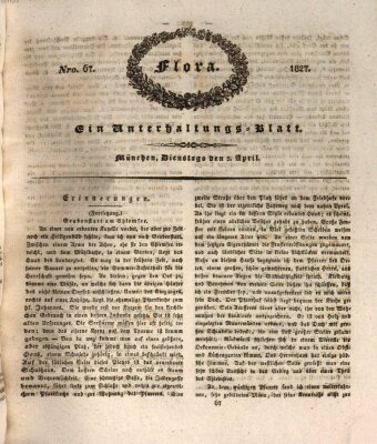 Flora (Baierische National-Zeitung) Dienstag 3. April 1827