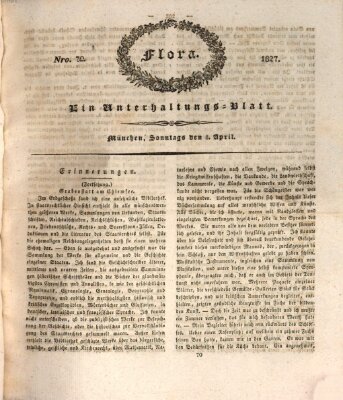 Flora (Baierische National-Zeitung) Sonntag 8. April 1827