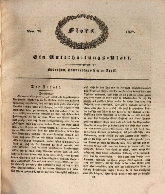 Flora (Baierische National-Zeitung) Donnerstag 19. April 1827