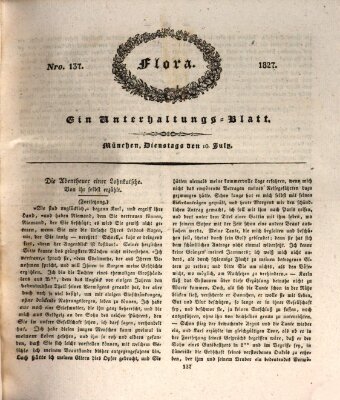 Flora (Baierische National-Zeitung) Dienstag 10. Juli 1827