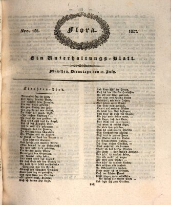 Flora (Baierische National-Zeitung) Dienstag 31. Juli 1827