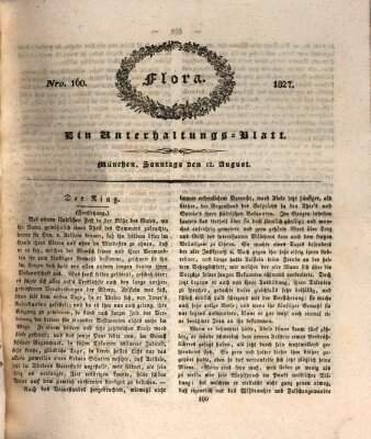 Flora (Baierische National-Zeitung) Sonntag 12. August 1827