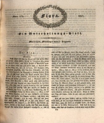 Flora (Baierische National-Zeitung) Montag 27. August 1827