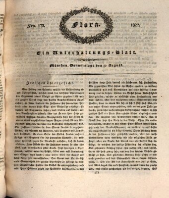 Flora (Baierische National-Zeitung) Donnerstag 30. August 1827