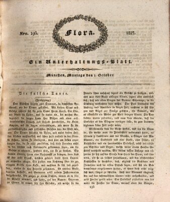 Flora (Baierische National-Zeitung) Montag 1. Oktober 1827