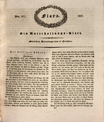 Flora (Baierische National-Zeitung) Dienstag 16. Oktober 1827