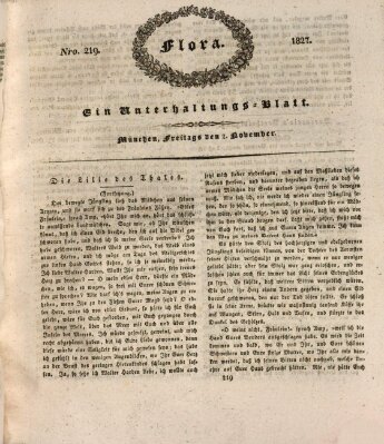 Flora (Baierische National-Zeitung) Freitag 2. November 1827