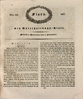 Flora (Baierische National-Zeitung) Dienstag 20. November 1827