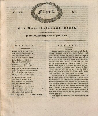 Flora (Baierische National-Zeitung) Montag 26. November 1827