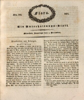 Flora (Baierische National-Zeitung) Sonntag 9. Dezember 1827