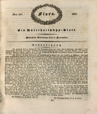 Flora (Baierische National-Zeitung) Dienstag 25. Dezember 1827