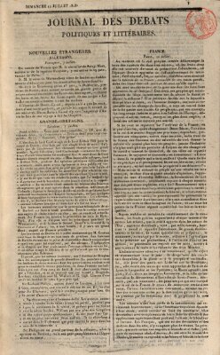 Journal des débats politiques et littéraires Sonntag 12. Juli 1818