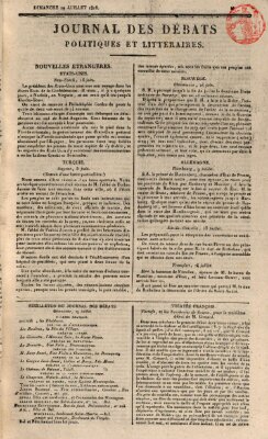 Journal des débats politiques et littéraires Sonntag 19. Juli 1818