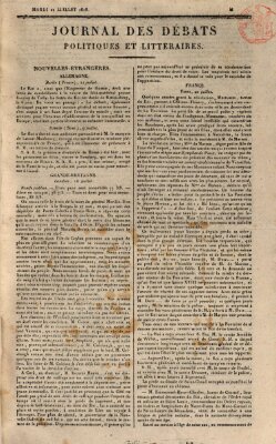 Journal des débats politiques et littéraires Dienstag 21. Juli 1818