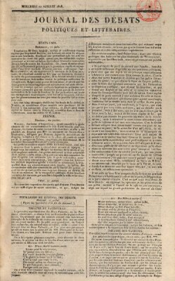 Journal des débats politiques et littéraires Mittwoch 22. Juli 1818