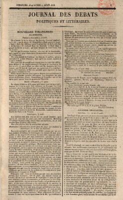 Journal des débats politiques et littéraires Montag 17. August 1818